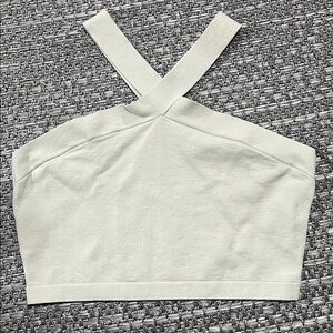 Babaton | Sculpt Knit Cross Cropped Top